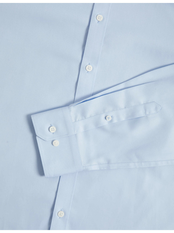 Marks & Spencer Košulja od čistog pamuka klasičnog kroja s nepotrebnim glačanjem Marks & Spencer plava