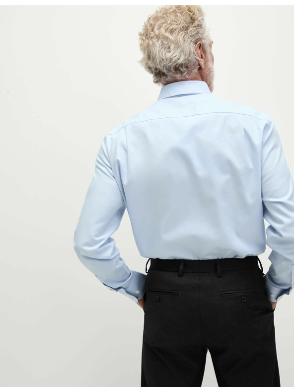 Marks & Spencer Košulja od čistog pamuka klasičnog kroja s nepotrebnim glačanjem Marks & Spencer plava