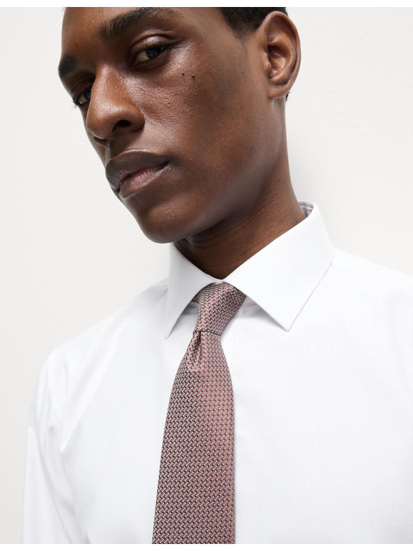 Marks & Spencer Slim košulja i kravata, lako glačanje Marks & Spencer bijela