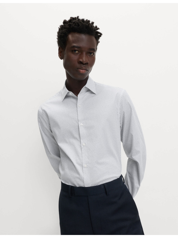 Marks & Spencer Košulja s printom normalnog kroja od čistog pamuka Marks & Spencer bijela