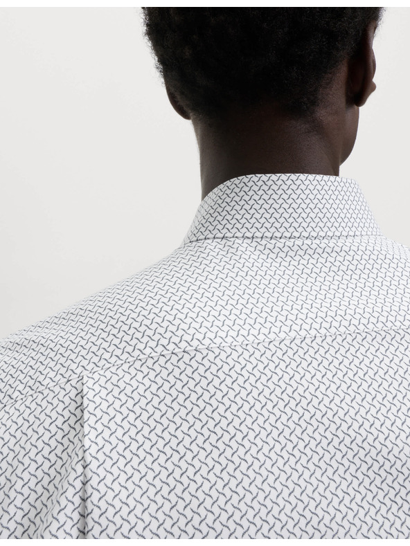 Marks & Spencer Košulja s printom normalnog kroja od čistog pamuka Marks & Spencer bijela