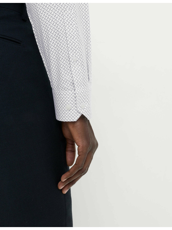 Marks & Spencer Košulja s printom normalnog kroja od čistog pamuka Marks & Spencer bijela