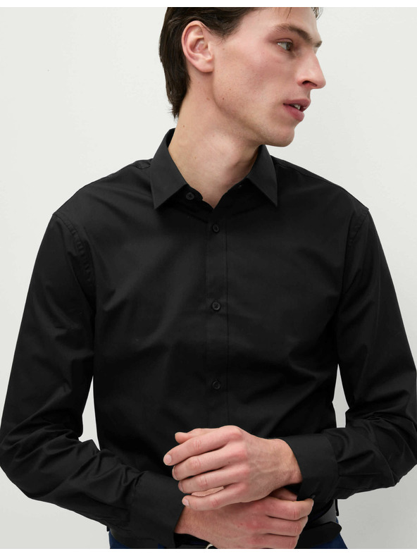 Marks & Spencer Slim košulja, lako glačanje Marks & Spencer crna