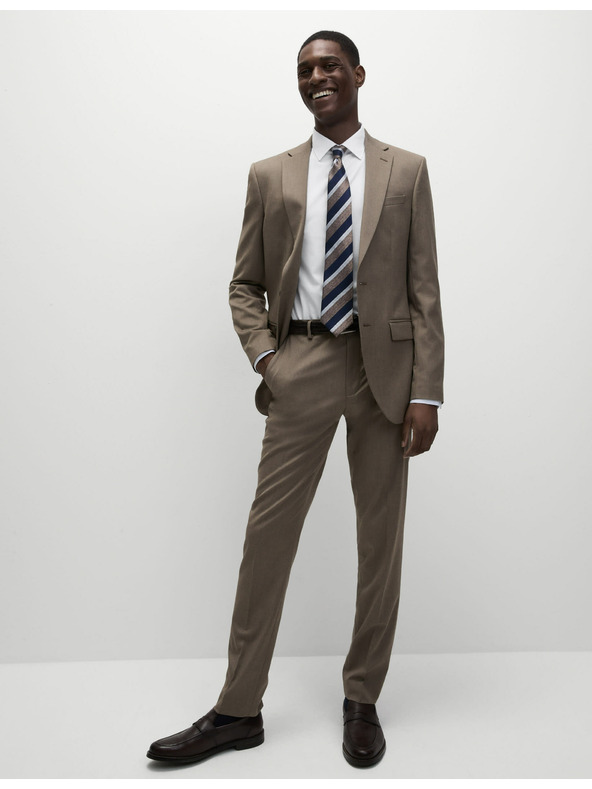 Marks & Spencer Slim košulja od pamučne mješavine s nepotrebnim glačanjem Marks & Spencer bijela