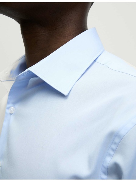 Marks & Spencer Košulja uskog kroja od smjese pamuka s tretmanom protiv mršavljenja Marks & Spencer plava