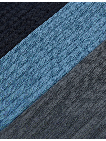 Marks & Spencer 3 para rebranih čarapa, s visokim udjelom egipatskog pamuka Marks & Spencer plava