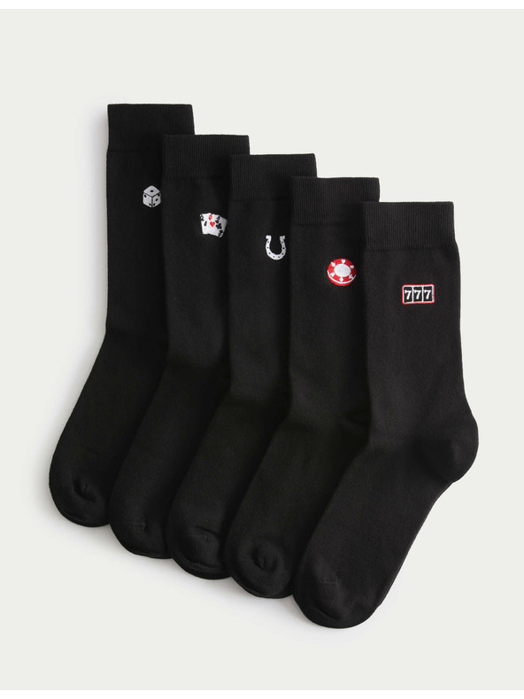 Marks & Spencer 5 parova čarapa Cool & Fresh™ Casino s visokim udjelom pamuka Marks & Spencer crna