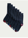 Marks & Spencer 7 pari Cool & Fresh™ High Cotton Marks & Spencer tamnoplavih čarapa