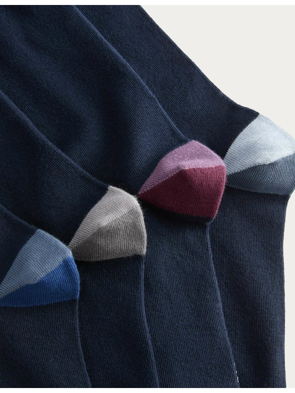 Marks & Spencer 7 pari Cool & Fresh™ High Cotton Marks & Spencer tamnoplavih čarapa