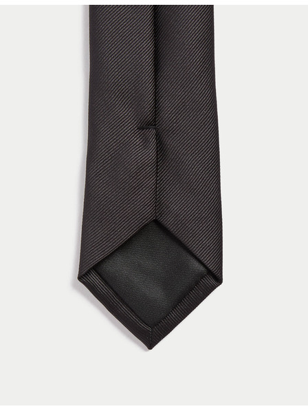 Marks & Spencer Uska jednobojna kravata koja se može prati u perilici Marks & Spencer crna