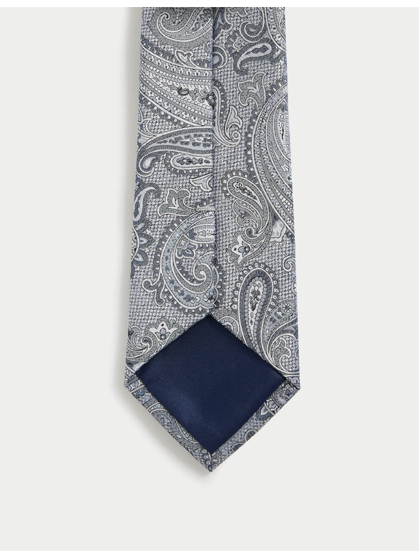 Marks & Spencer Kravata od 100% svile s kašmir uzorkom Marks & Spencer plava