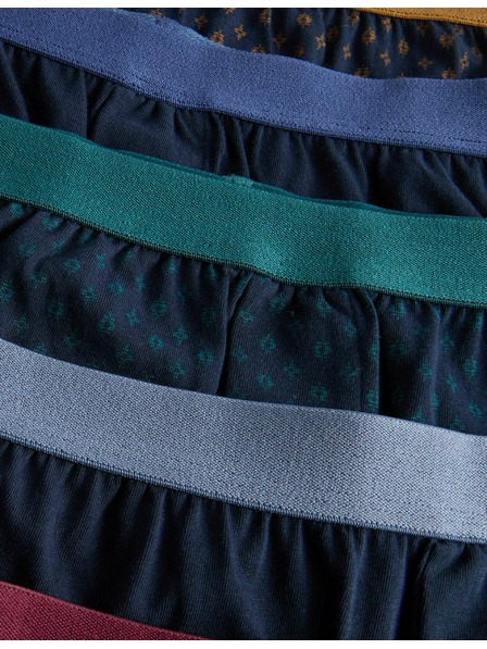 Marks & Spencer Jersey bokserice od čistog pamuka s Cool & Fresh™ tehnologijom i geometrijskim motivom, set od 5 kom. Marks & Spencer mornarsko plava
