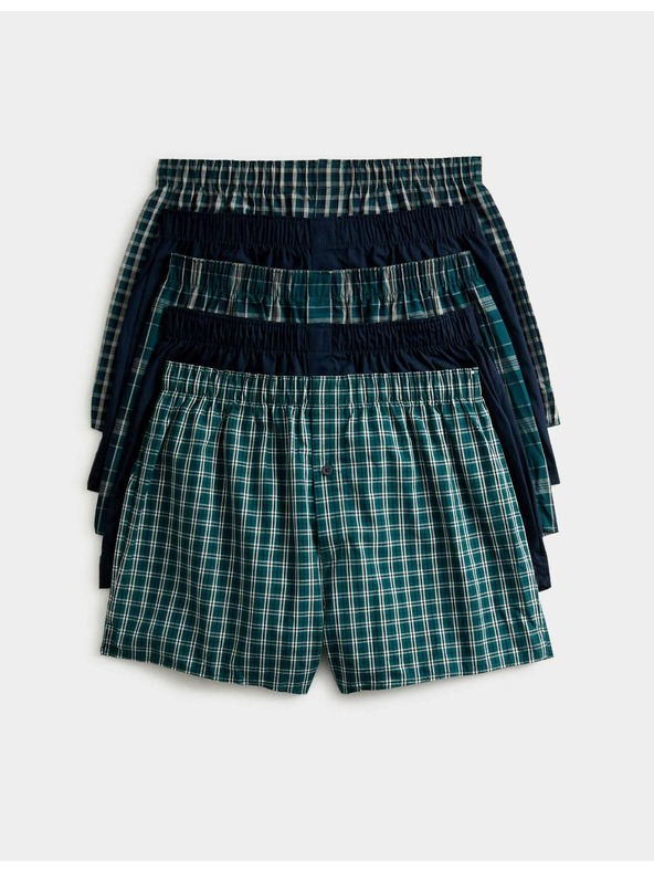 Marks & Spencer Tkane bokserice s StayNew™ tehnologijom od čistog pamuka, 5 kom. Marks & Spencer zelena