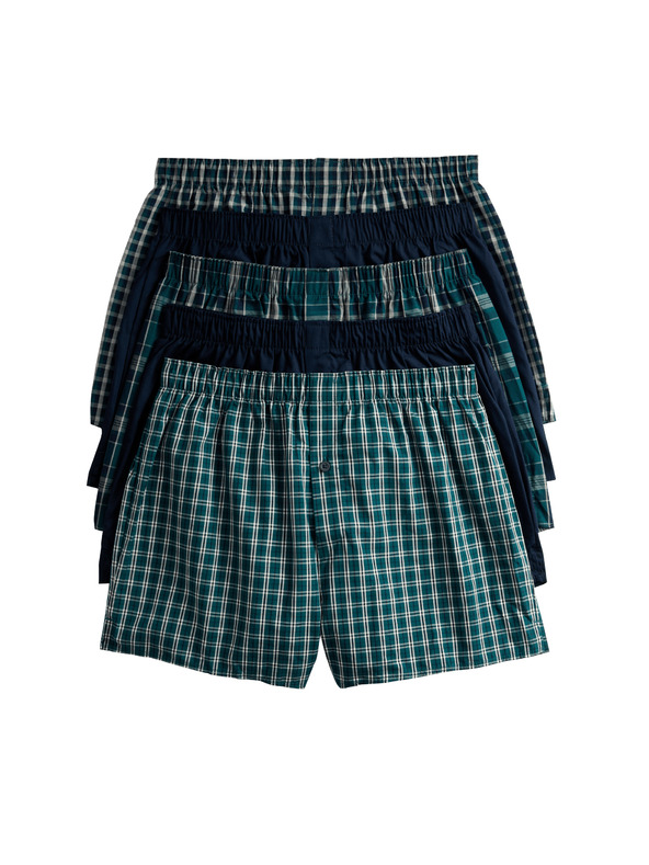 Marks & Spencer Tkane bokserice s StayNew™ tehnologijom od čistog pamuka, 5 kom. Marks & Spencer zelena