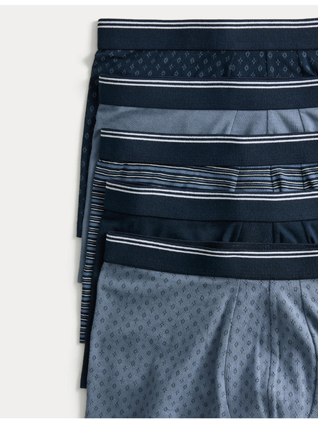 Marks & Spencer Bokove rastezljive pamučne bokserice s Cool & Fresh™ tehnologijom, 5 kom. Marks & Spencer plava