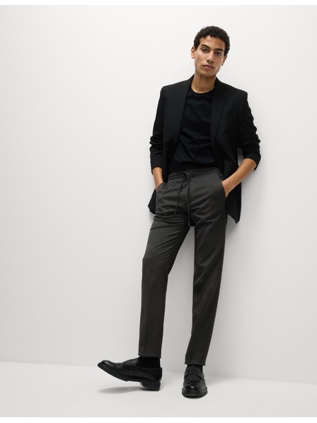 Marks & Spencer Elastične formalne hlače klasičnog kroja Marks & Spencer crna