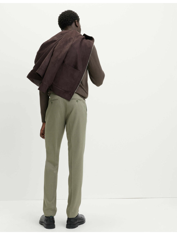 Marks & Spencer Keparske elegantne rastezljive hlače uskog kroja Marks & Spencer zelena