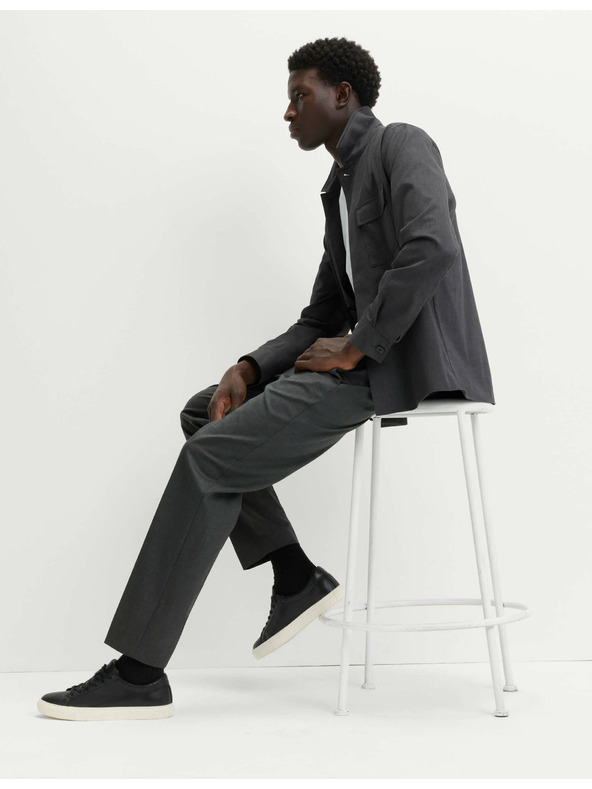 Marks & Spencer Elegantne hlače s elastičnim pojasom od pamučne smjese Marks & Spencer siva