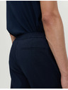 Marks & Spencer Elegantne hlače s elastičnim pojasom od pamučne smjese Marks & Spencer mornarsko plava