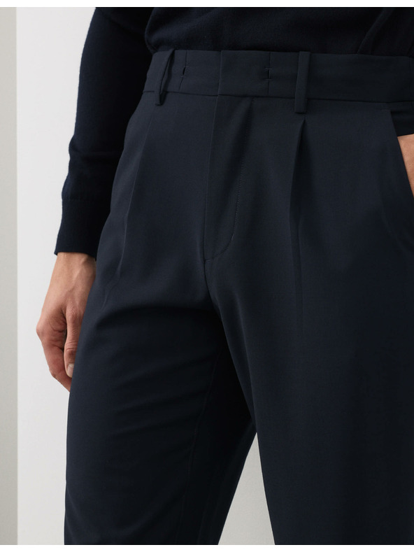 Marks & Spencer Odijelo hlače od vunene mješavine Marks & Spencer mornarsko plava