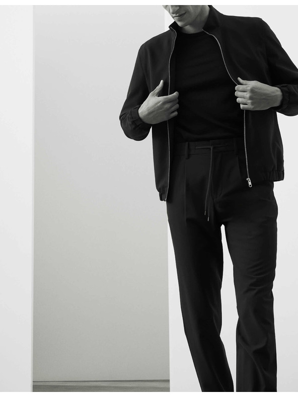 Marks & Spencer Odijelo hlače od vunene mješavine Marks & Spencer mornarsko plava