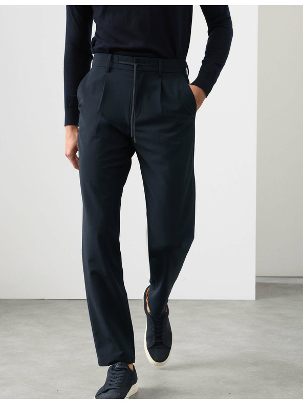 Marks & Spencer Odijelo hlače od vunene mješavine Marks & Spencer mornarsko plava