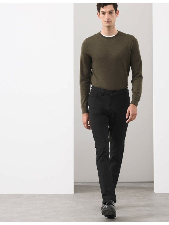 Marks & Spencer Hlače sa 5 džepova i keprom Marks & Spencer crna