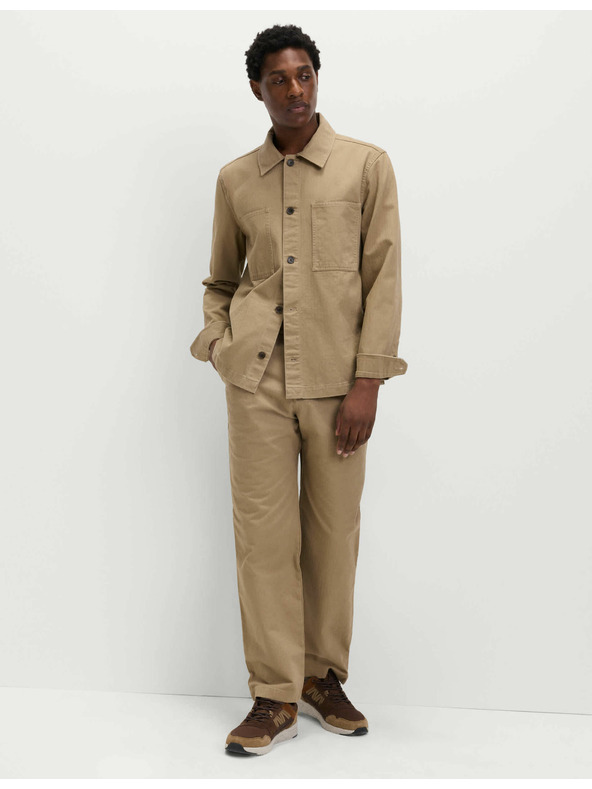 Marks & Spencer Hlače s uzorkom riblje kosti, od čiste pamuke Marks & Spencer smeđa