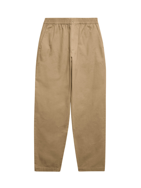 Marks & Spencer Hlače s uzorkom riblje kosti, od čiste pamuke Marks & Spencer smeđa