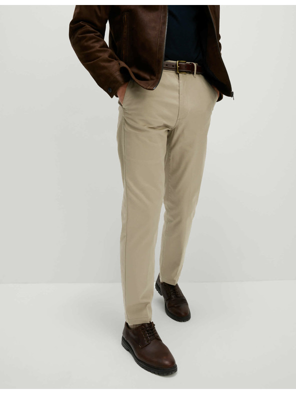 Marks & Spencer Heritage hlače od kepera u uobičajenom kroju Marks & Spencer bež boje