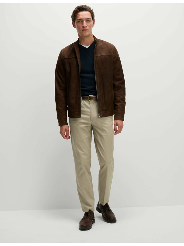 Marks & Spencer Heritage hlače od kepera u uobičajenom kroju Marks & Spencer bež boje