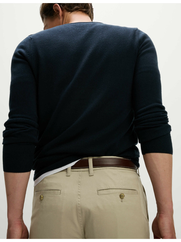 Marks & Spencer Heritage hlače od kepera u uobičajenom kroju Marks & Spencer bež boje