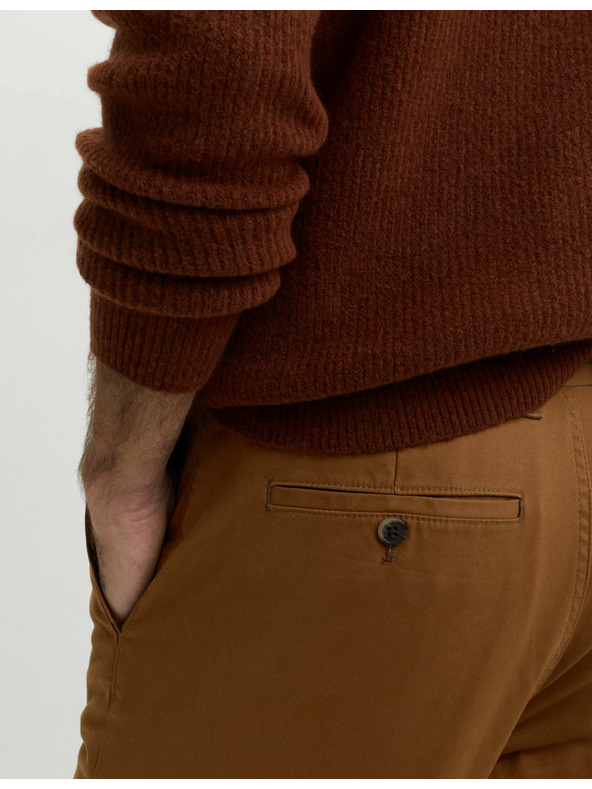 Marks & Spencer Keperne Heritage chino hlače normalnog kroja Marks & Spencer smeđa