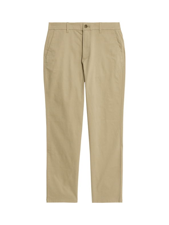 Marks & Spencer Rastezljive chino hlačice normalnog kroja Marks & Spencer bež