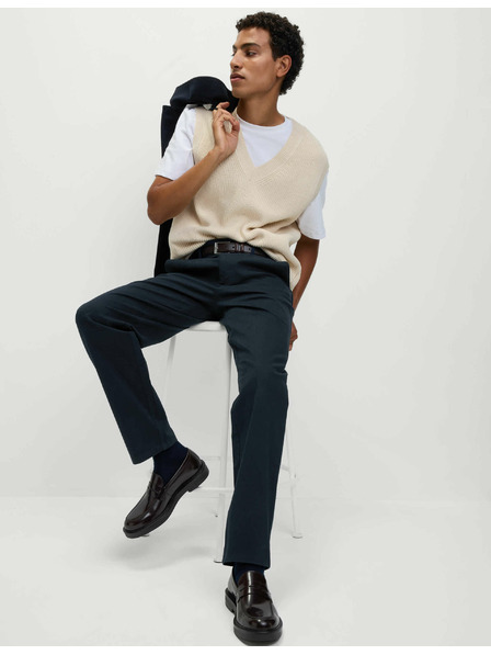 Marks & Spencer Marks & Spencer tamnoplavi rastezljivi chino hlače redovnog kroja