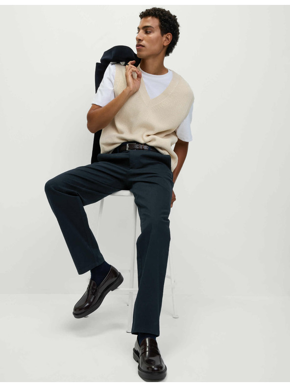 Marks & Spencer Marks & Spencer tamnoplavi rastezljivi chino hlače redovnog kroja