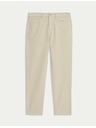 Marks & Spencer Talijanske pamučne hlače ravnog kroja, 5 džepova Marks & Spencer bež