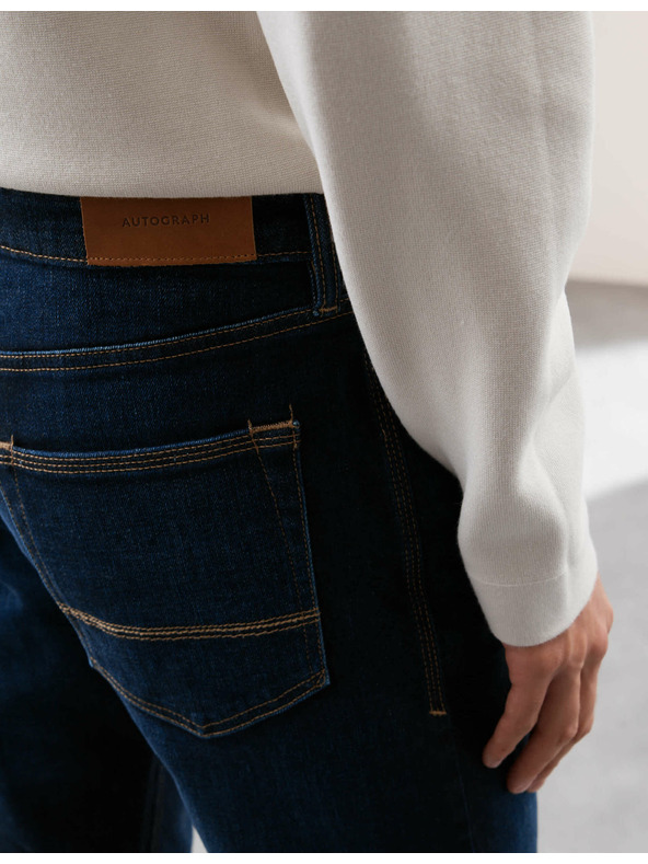 Marks & Spencer Rastezljive traperice u japanskom stilu, uskog kroja Marks & Spencer mornarsko plava