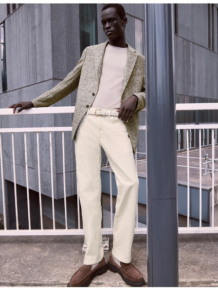 Marks & Spencer Rastežljive traperice ravnog kroja Marks & Spencer krem