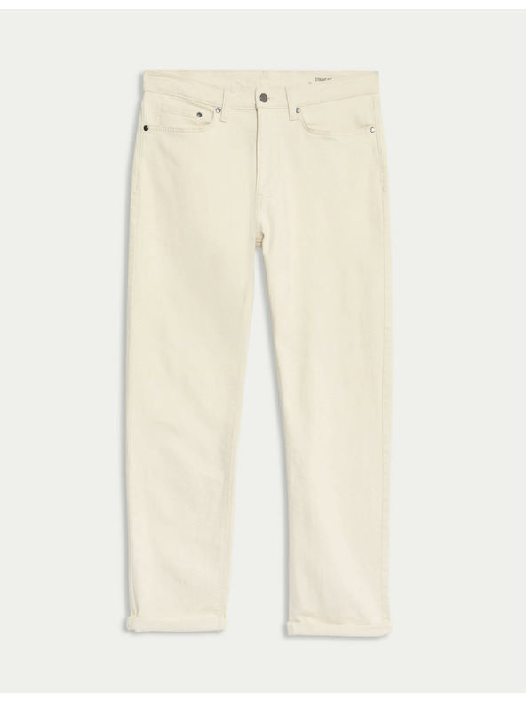 Marks & Spencer Rastežljive traperice ravnog kroja Marks & Spencer krem