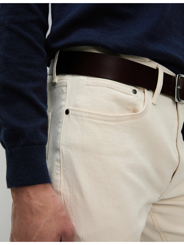 Marks & Spencer Rastežljive traperice ravnog kroja Marks & Spencer krem