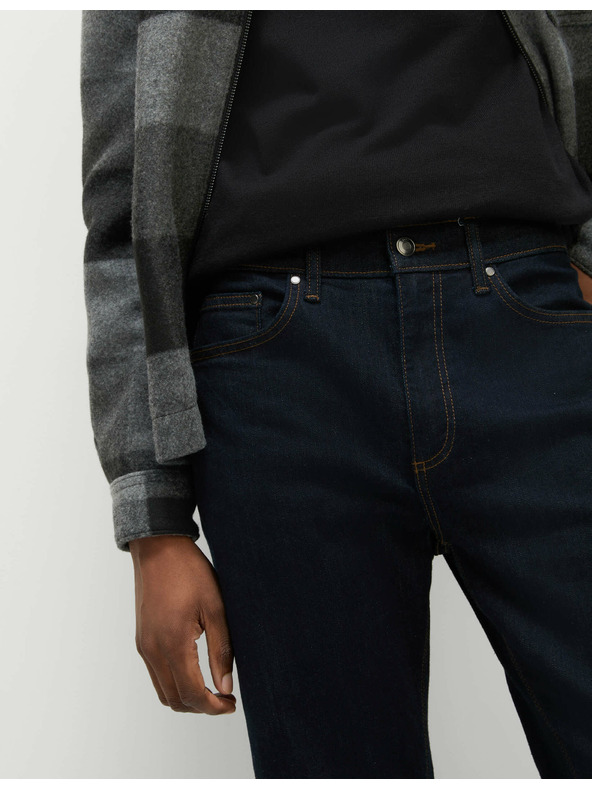 Marks & Spencer Rastežljive traperice ravnog kroja Marks & Spencer mornarsko plava