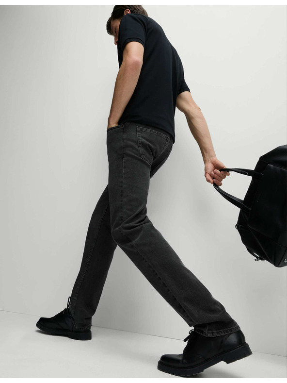 Marks & Spencer Glatke traperice ravnog kroja, od čiste pamuke Marks & Spencer siva