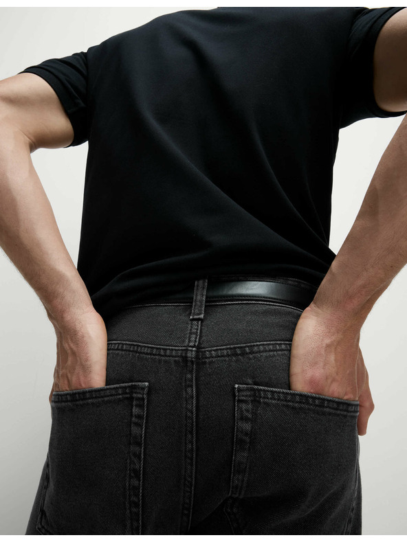 Marks & Spencer Glatke traperice ravnog kroja, od čiste pamuke Marks & Spencer siva