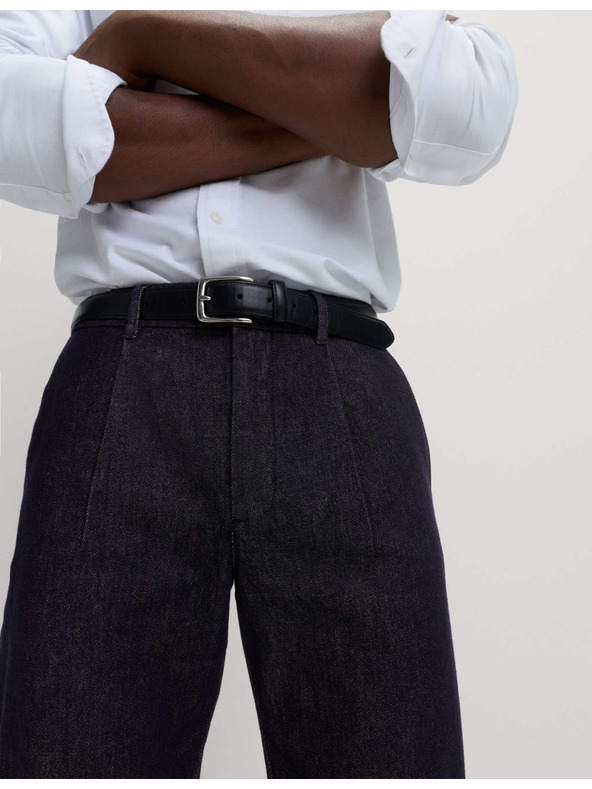 Marks & Spencer Sužene traperice Smart Pleat Marks & Spencer mornarsko plava