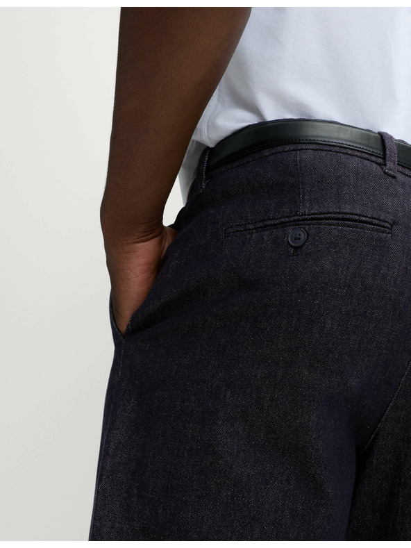 Marks & Spencer Sužene traperice Smart Pleat Marks & Spencer mornarsko plava