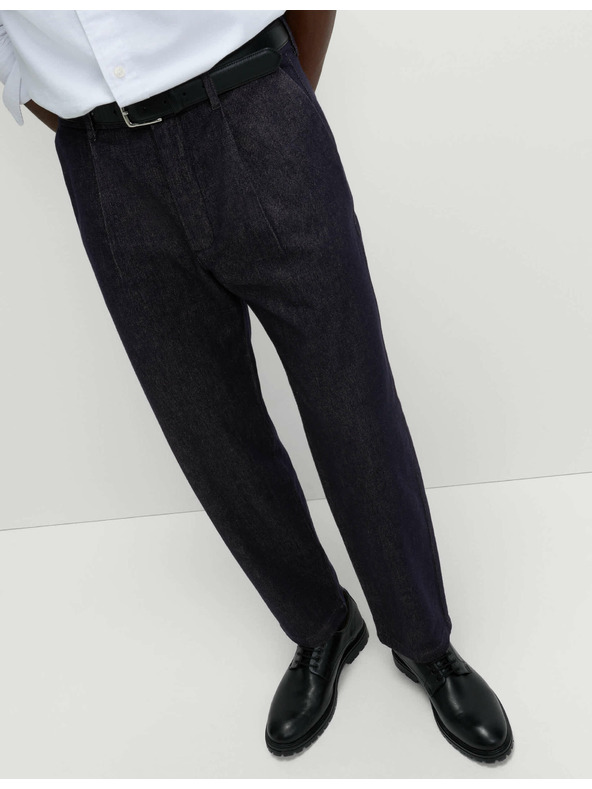 Marks & Spencer Sužene traperice Smart Pleat Marks & Spencer mornarsko plava