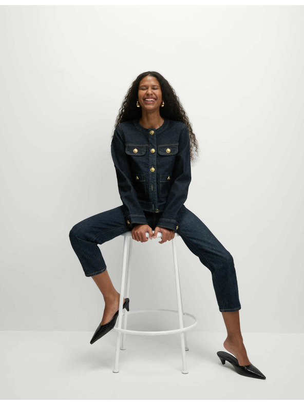 Marks & Spencer Traper jakna bez ovratnika Marks & Spencer mornarsko plava