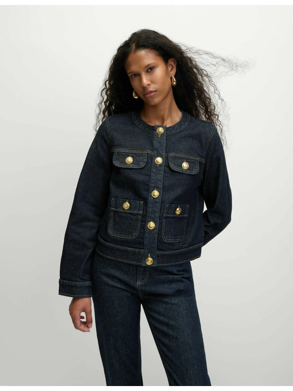 Marks & Spencer Traper jakna bez ovratnika Marks & Spencer mornarsko plava