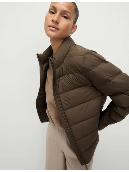 Marks & Spencer Prošivena sklopiva jakna s paperjem i puhom Marks & Spencer smeđa